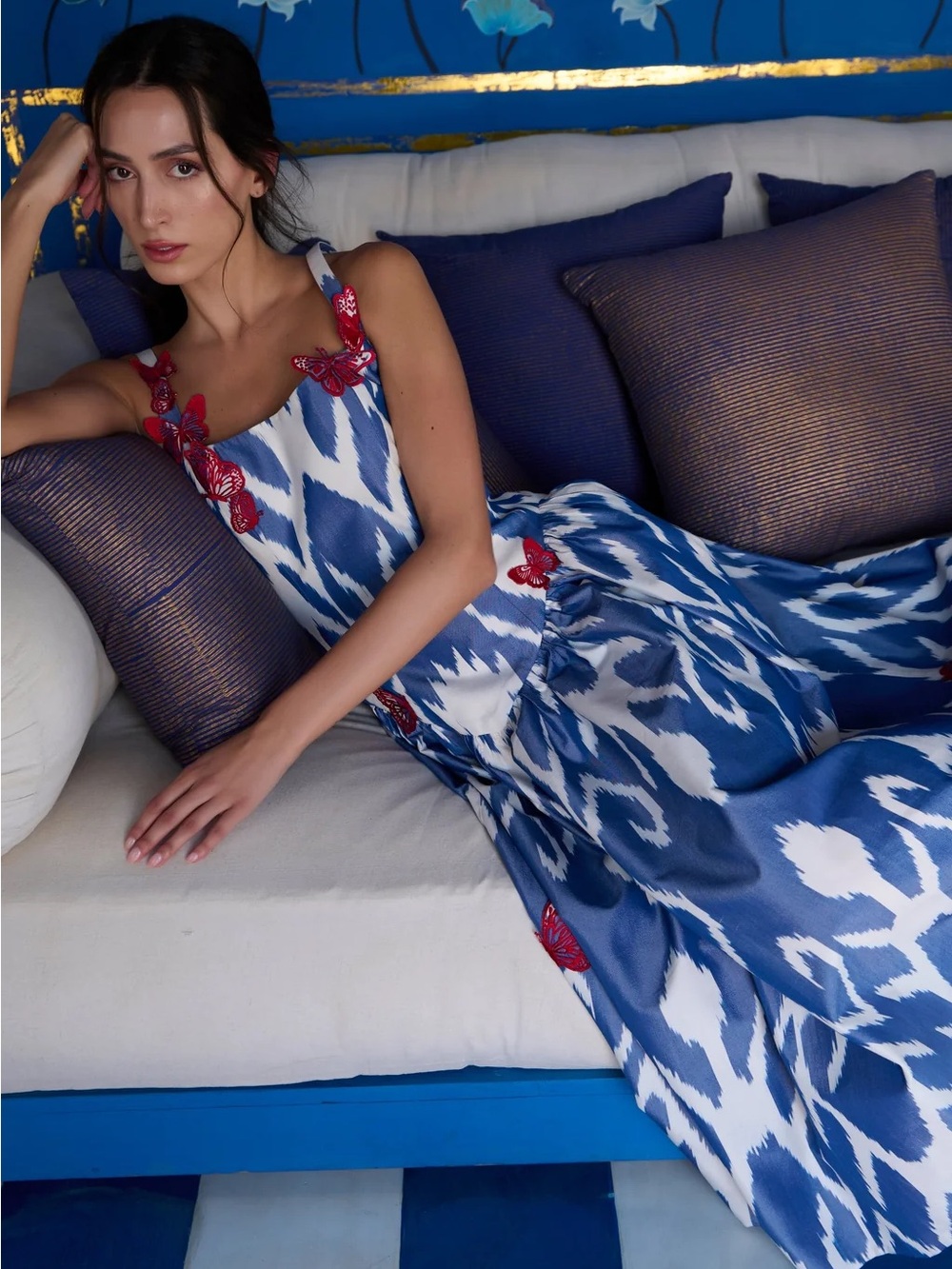 De Castro Blue Firefly Dress